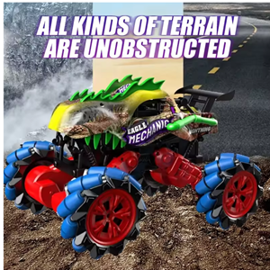 ماشین کنترلی Drifting Beast طرح دایناسور سبز و مشکی مقیاس 1:16_اسباب بازی ماشین کنترلی